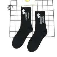 1 Pair Fashion Men Skateboard Socks Hip-hop Cotton Sox Breathable Meias Calcetines Letter Harajuku Cool Unisex Socks