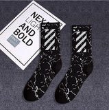 1 Pair Fashion Men Skateboard Socks Hip-hop Cotton Sox Breathable Meias Calcetines Letter Harajuku Cool Unisex Socks