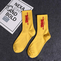 1 Pair Fashion Men Skateboard Socks Hip-hop Cotton Sox Breathable Meias Calcetines Letter Harajuku Cool Unisex Socks