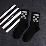 1 Pair Fashion Men Skateboard Socks Hip-hop Cotton Sox Breathable Meias Calcetines Letter Harajuku Cool Unisex Socks