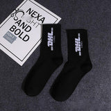 1 Pair Fashion Men Skateboard Socks Hip-hop Cotton Sox Breathable Meias Calcetines Letter Harajuku Cool Unisex Socks