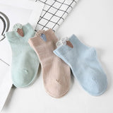 AiKway 3 pairs/lot Children's Socks Boys Girls Newborn Fashion Cartoon Baby Socks Infant Candy Color Cotton Socks For Baby Gifts