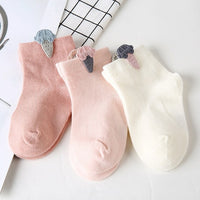 AiKway 3 pairs/lot Children's Socks Boys Girls Newborn Fashion Cartoon Baby Socks Infant Candy Color Cotton Socks For Baby Gifts