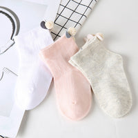 AiKway 3 pairs/lot Children's Socks Boys Girls Newborn Fashion Cartoon Baby Socks Infant Candy Color Cotton Socks For Baby Gifts