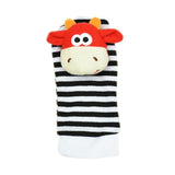 Newborn Baby Hand Strap Wrist Bell Foot Sock Rattles Animal Rattles Soft Toy for Infant Children