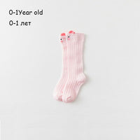 Winter Autumn baby girl socks meias infantil Knee High Bows Princess Socks Winter Baby Socks Long Tube Vertical Striped sokken