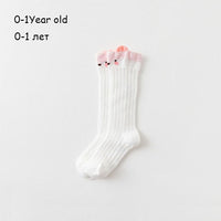 Winter Autumn baby girl socks meias infantil Knee High Bows Princess Socks Winter Baby Socks Long Tube Vertical Striped sokken