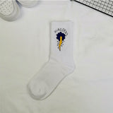 Korean style fashion Harajuku street hip hop socks unisex fun men's socks happy skateboard flame ladies socks