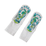 Hot Sale Acupressure Socks Physiotherapy Massage Relieve Tired Feet Reflexology Socks Foot Point Socks Full English Illustration