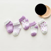 5 pair High Quality Thicken Cartoon Comfort Cotton Newborn Socks Kids Boy New Born Baby Girl Socks Meia Infantil Miaoyoutong