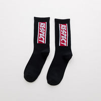 Hip hop socks men and women street long socks fashion sports soft cotton printed socks basketball socks in stockings long socks