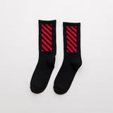 Hip hop socks men and women street long socks fashion sports soft cotton printed socks basketball socks in stockings long socks