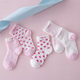 5Pairs/lot Infant Baby Socks Summer Mesh Thin Baby Socks for Girls Cotton Newborn Boy Toddler Socks Baby Clothes Accessories