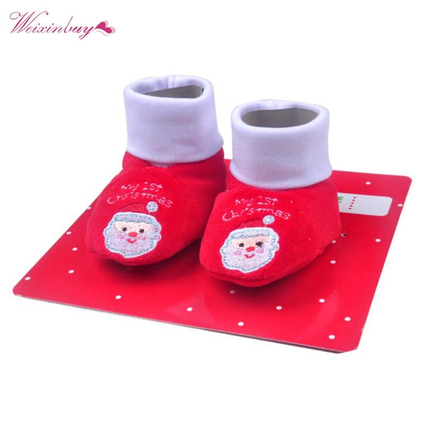 Toddler Cotton Baby Socks Christmas Socks For Newborns Gift Anti Slip Soles For Child Boy Girl Baby Socks