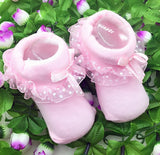 Baby Girls Tutu Socks Lace Newborn Infant Sock Cotton Short Socks  0-12 Months