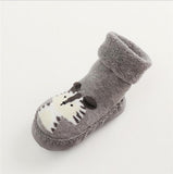 Joyo Roy Autumn Winter Cotton Leather Bottom Terry Thickening Non Slip Floor Toddler Baby Shoes Socks For Kids