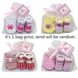 Baby Socks+Gloves Set for Baby Girls Infant Cotton Soft Unisex 0-6 Months Newborn Gift Anti-Scratch Mittens Baby Accessories