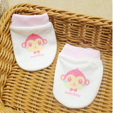 Baby Socks+Gloves Set for Baby Girls Infant Cotton Soft Unisex 0-6 Months Newborn Gift Anti-Scratch Mittens Baby Accessories