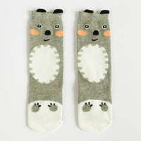 1 Pair Unisex Lovely Cute Cartoon Fox Kids baby Socks Knee Girl Boy Baby Toddler Socks animal infant Soft Cotton socks 0-3 Y