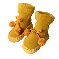 Newborn Baby Socks Baby Girls Boys Cotton High Quality Anti-Slip Socks Toddler Kids Winter Slipper Shoes Boots for 0-24 Months