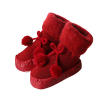 Newborn Baby Socks Baby Girls Boys Cotton High Quality Anti-Slip Socks Toddler Kids Winter Slipper Shoes Boots for 0-24 Months