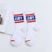 1 Pair Fashion Men Skateboard Socks Hip-hop Cotton Sox Breathable Meias Calcetines Letter Harajuku Cool Unisex Socks