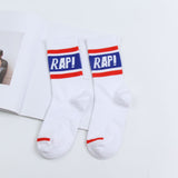 1 Pair Fashion Men Skateboard Socks Hip-hop Cotton Sox Breathable Meias Calcetines Letter Harajuku Cool Unisex Socks