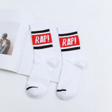 1 Pair Fashion Men Skateboard Socks Hip-hop Cotton Sox Breathable Meias Calcetines Letter Harajuku Cool Unisex Socks