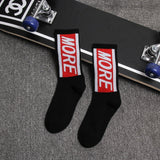 1 Pair Fashion Men Skateboard Socks Hip-hop Cotton Sox Breathable Meias Calcetines Letter Harajuku Cool Unisex Socks