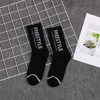 1 Pair Fashion Men Skateboard Socks Hip-hop Cotton Sox Breathable Meias Calcetines Letter Harajuku Cool Unisex Socks