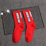 1 Pair Fashion Men Skateboard Socks Hip-hop Cotton Sox Breathable Meias Calcetines Letter Harajuku Cool Unisex Socks