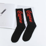 1 Pair Fashion Men Skateboard Socks Hip-hop Cotton Sox Breathable Meias Calcetines Letter Harajuku Cool Unisex Socks